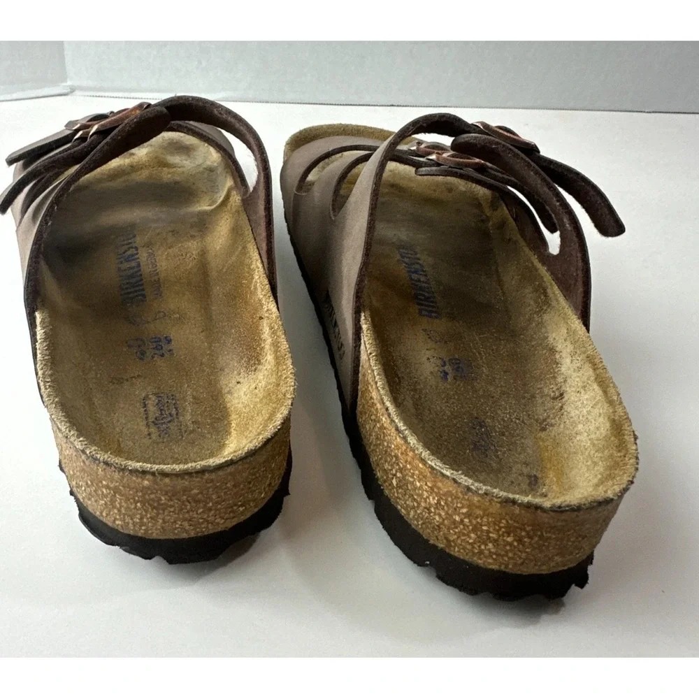 Birkenstock Florida 3 Strap Soft Footbed Sandals Brown Women's Size 40 US 9 M7 - Picture 8 of 16